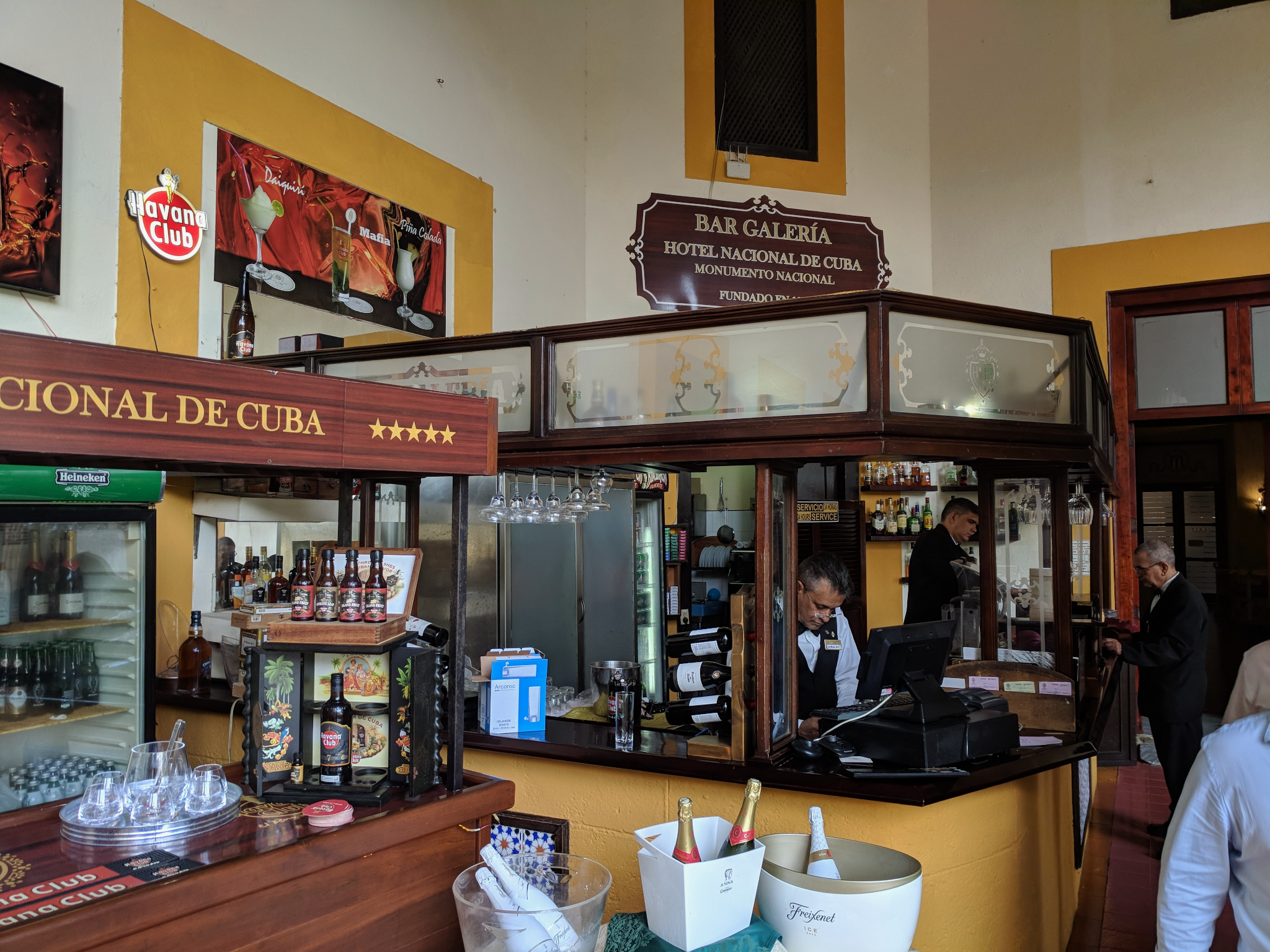 A bar at the Hotel Nacional