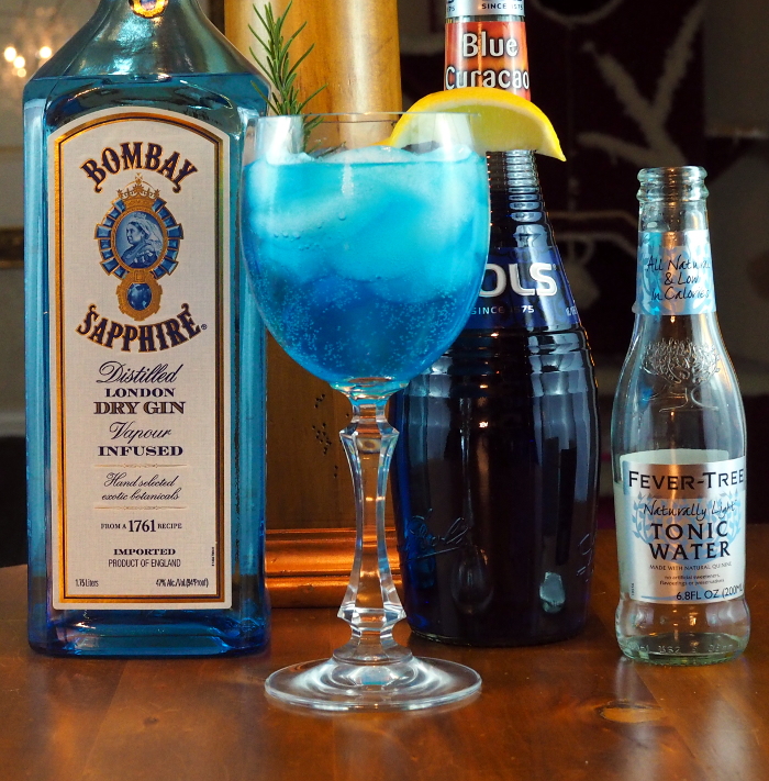 Rosemary Blue Cocktail